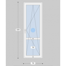 Дверь балконная ПВХ KBE 60 CП24 PVH (уценка)